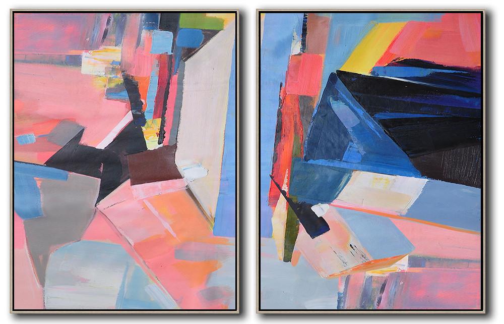 Set of 2 Contemporary Art #S126 - Click Image to Close